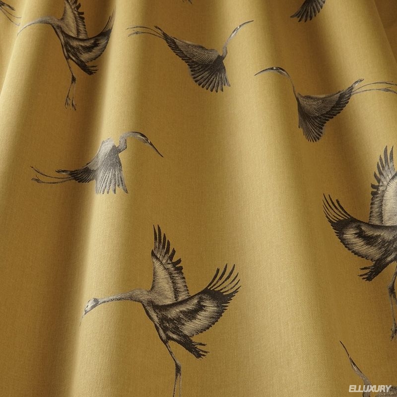 модные ткани для штор Orientailis_Cranes_Gilt_interior