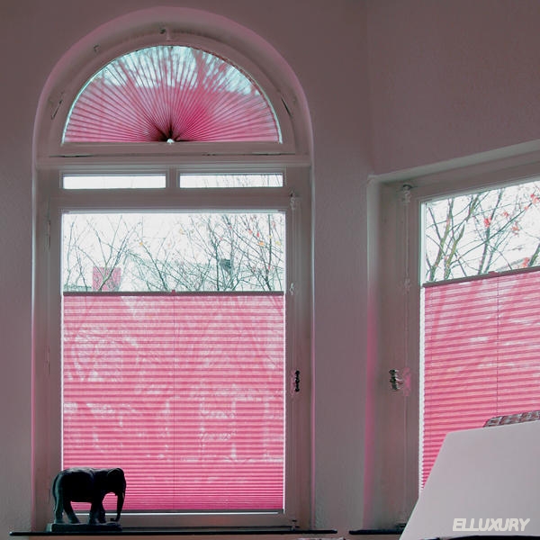 Плиссе на арочные окана для дома в красногорске
