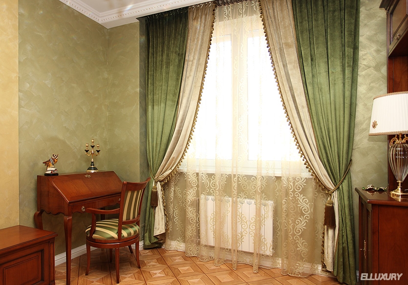 Бархатные шторы для кабине, пошив на заказ в Москве