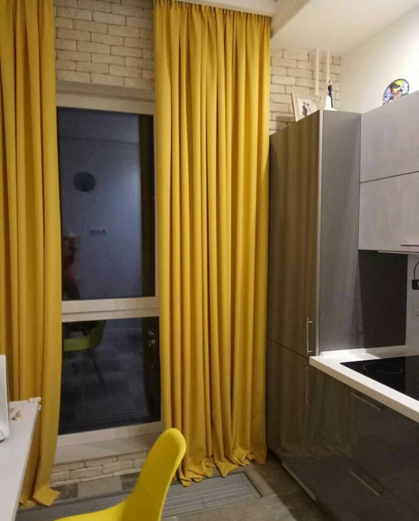 Желтые шторы на кухню купить в Москве elluxury.ru