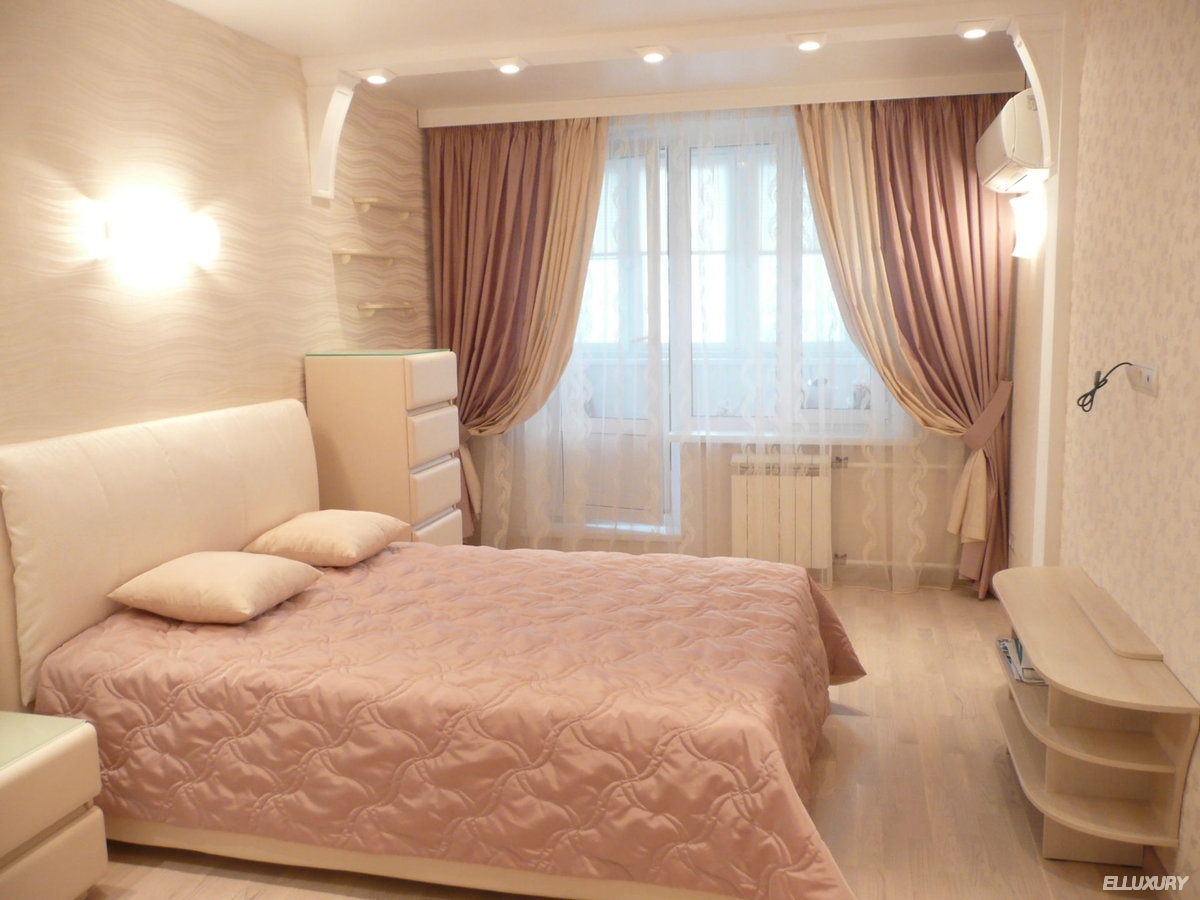 Заказать красивые шторы для спальни в Бутово elluxury.ru